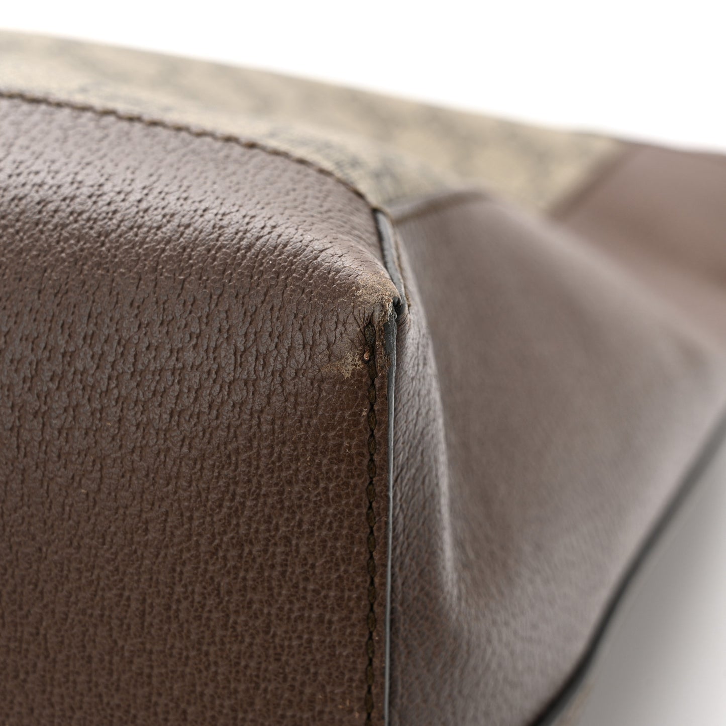 GG Supreme Monogram Web Ophidia Tote Brown