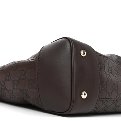Gucci Guccissima Medium Mayfair Tote  Dark Brown 8 of 9