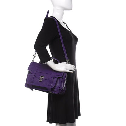 Proenza Schouler Lambskin Medium PS1 Satchel Amethyst 2 of 13