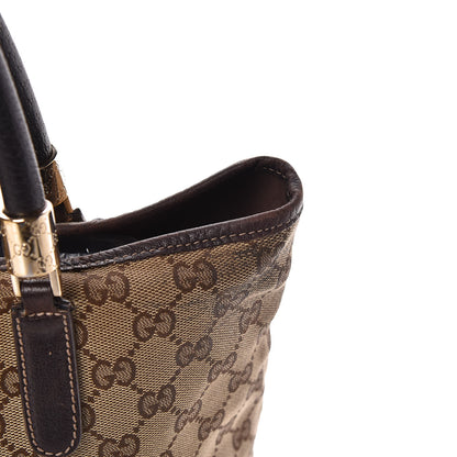 Gucci Monogram Web Tote Brown 26 of 27