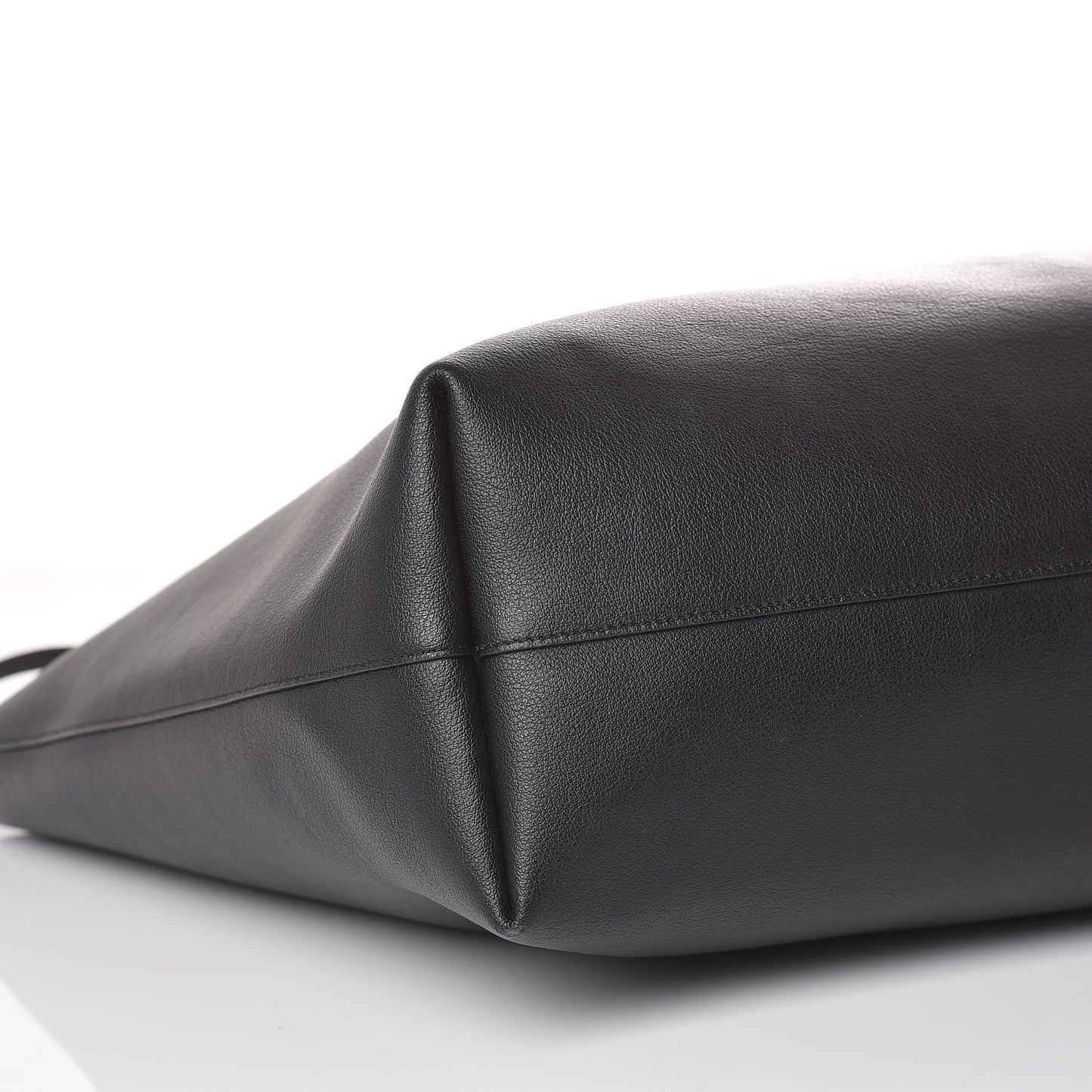 Calfskin Large Shopping Tote Black