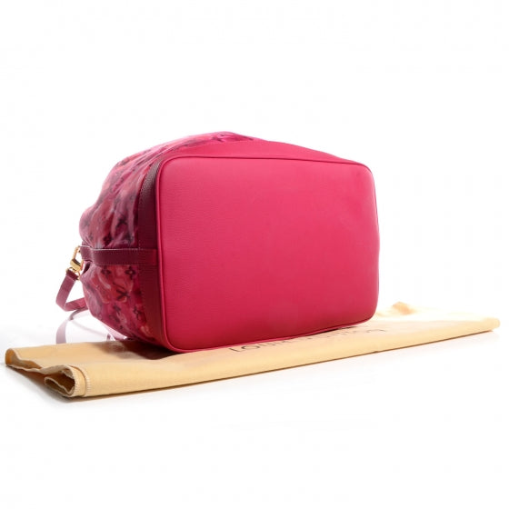Nylon Monogram Ikat Noefull MM Rose Indien
