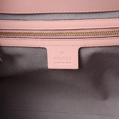 Gucci Nappa Bamboo Small Nymphaea Top Handle Bag Perfect Pink 6 of 9