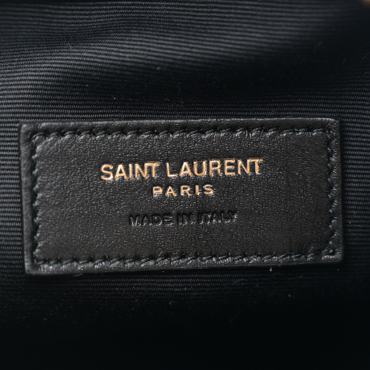 Lambskin Matelasse Monogram Joe Nano Bucket Bag Black