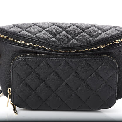 Chanel Caviar Quilted Business Affinity Waist Belt Bag Black 7 of 8