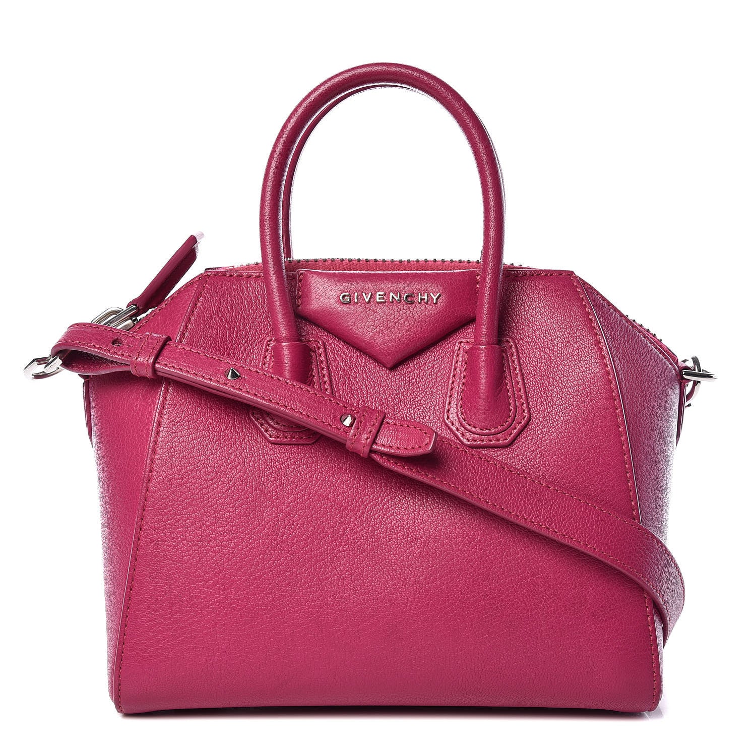 Givenchy Sugar Goatskin Mini Antigona Magenta 1 of 10