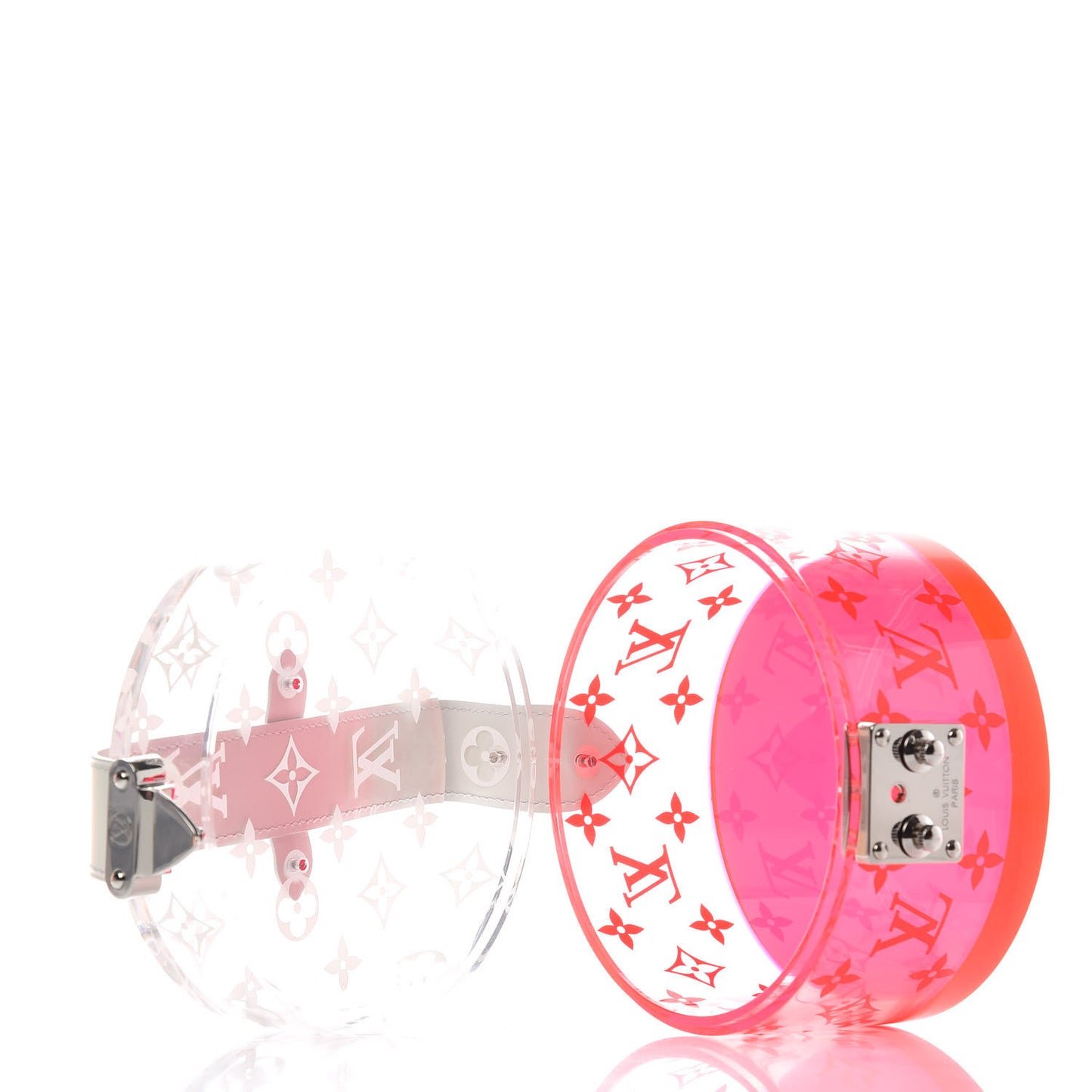 Transparent Plexiglass Box Scott Fluorescent Pink