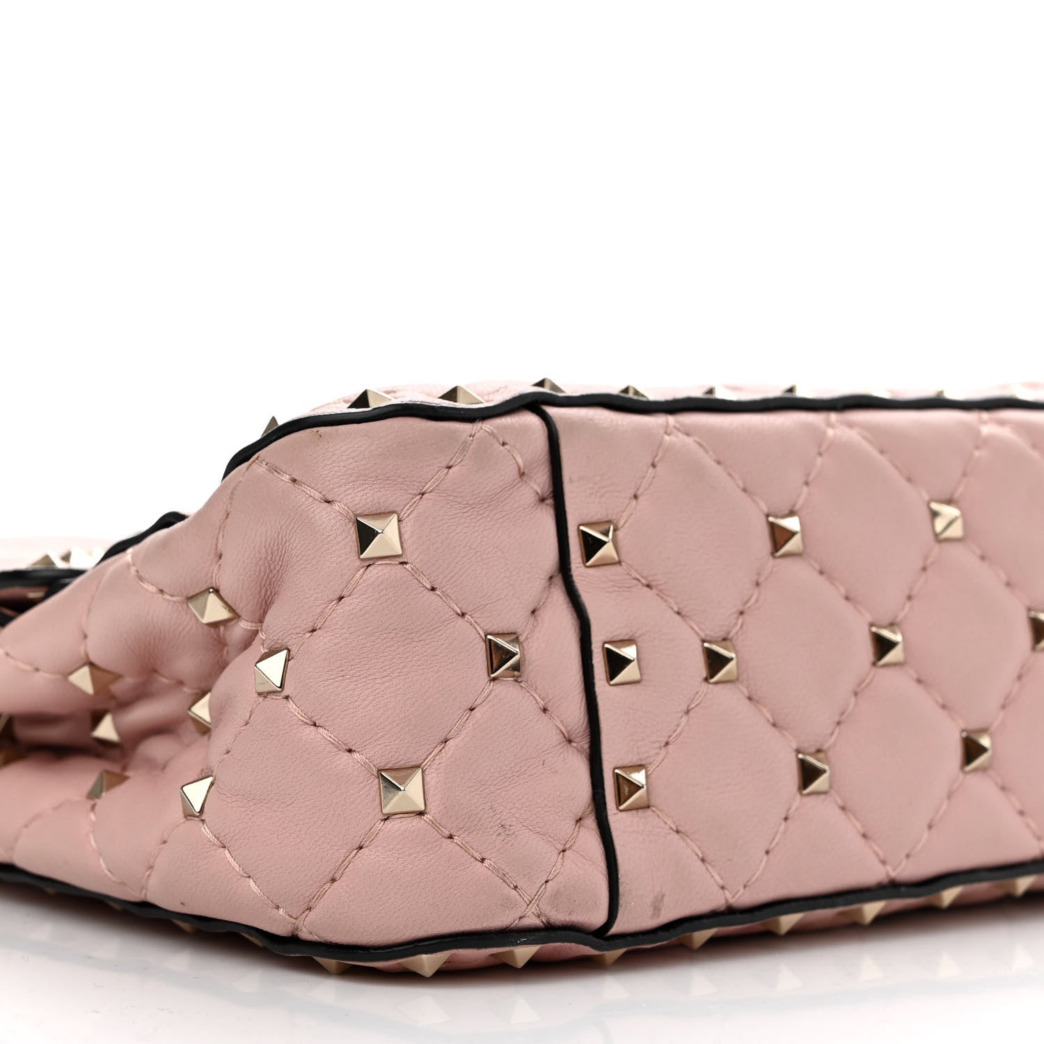 Valentino Garavani Nappa Medium Rockstud Spike Shoulder Bag Water Rose 8 of 10