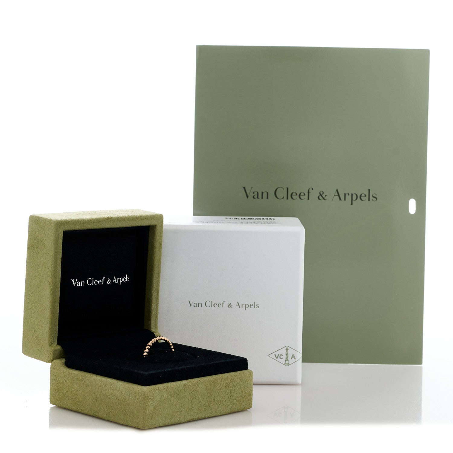 Van Cleef & Arpels 18K Rose Gold Small Perlee Ring 51 5.75 5 of 5