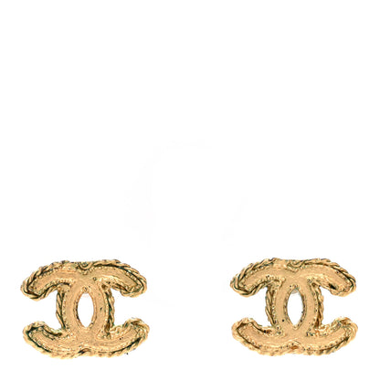 Chanel CC Chain Earrings Matte Gold 1 of 5