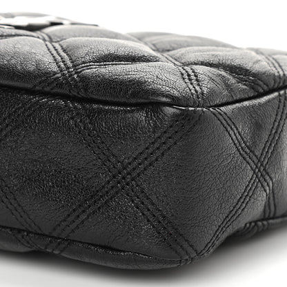 Saint Laurent Grained Lambskin Quilted Mini Becky Double Zip Bag Black 11 of 12