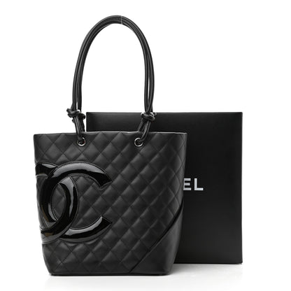 Chanel Calfskin Quilted Medium Cambon Tote Black 11 of 11