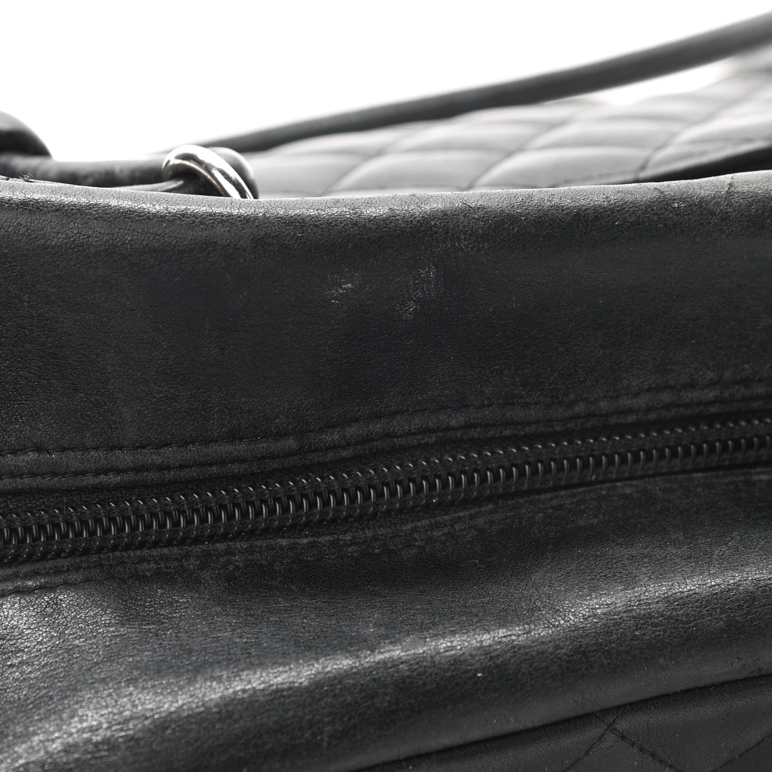 Chanel Calfskin Quilted Large Cambon Bowler Black 15 of 15
