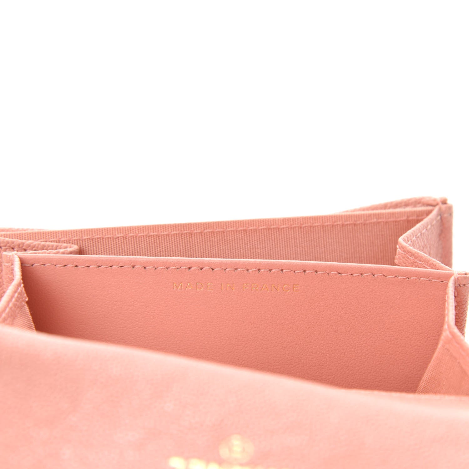 Chanel Caviar Quilted Boy Card Holder Wallet Light Pink 7 of 9