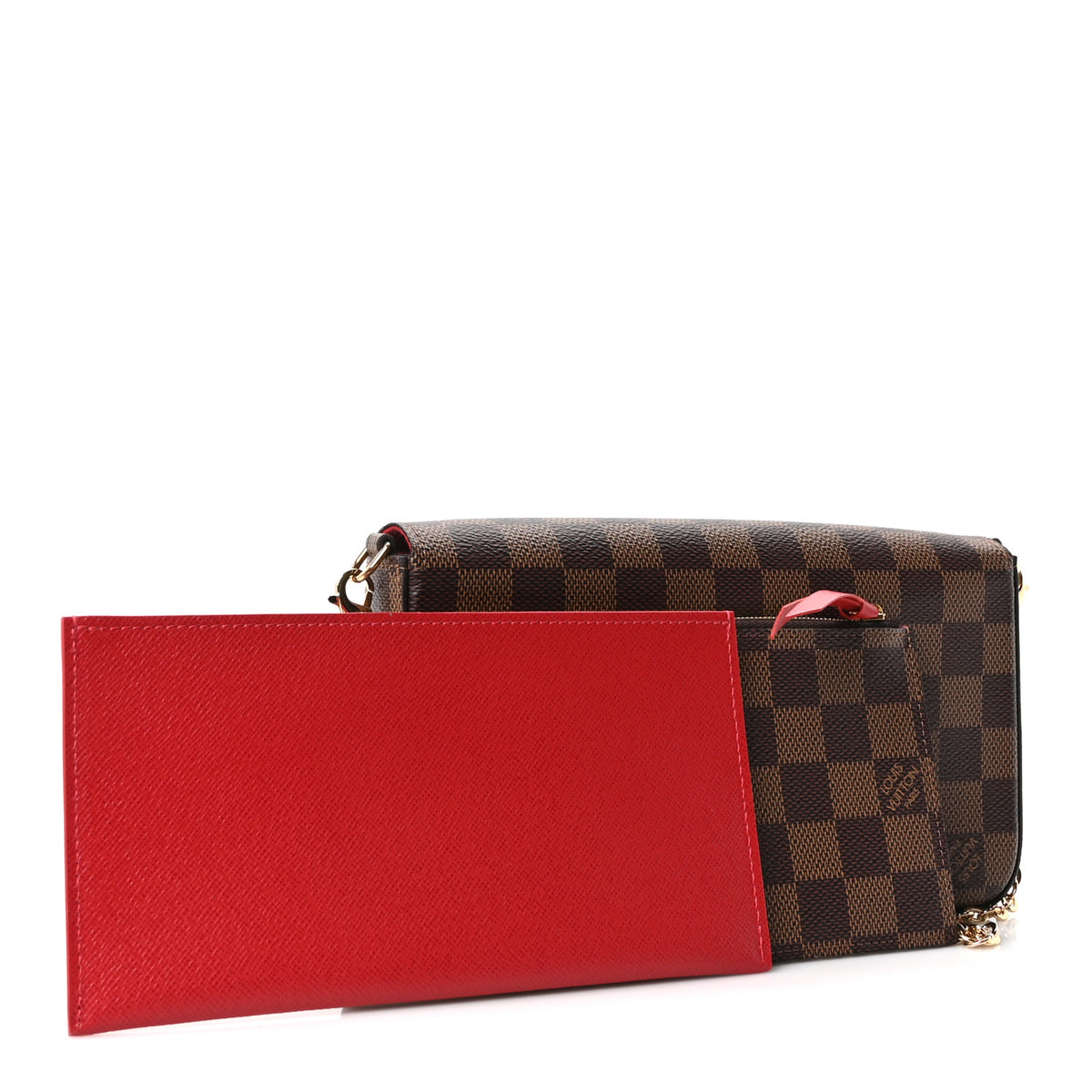 Monogram Pochette Felicie Chain Wallet Fuchsia
