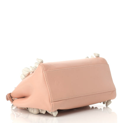 Fendi Nappa Rosebud Mini Peekaboo Iconic Satchel Baby Pink 4 of 26