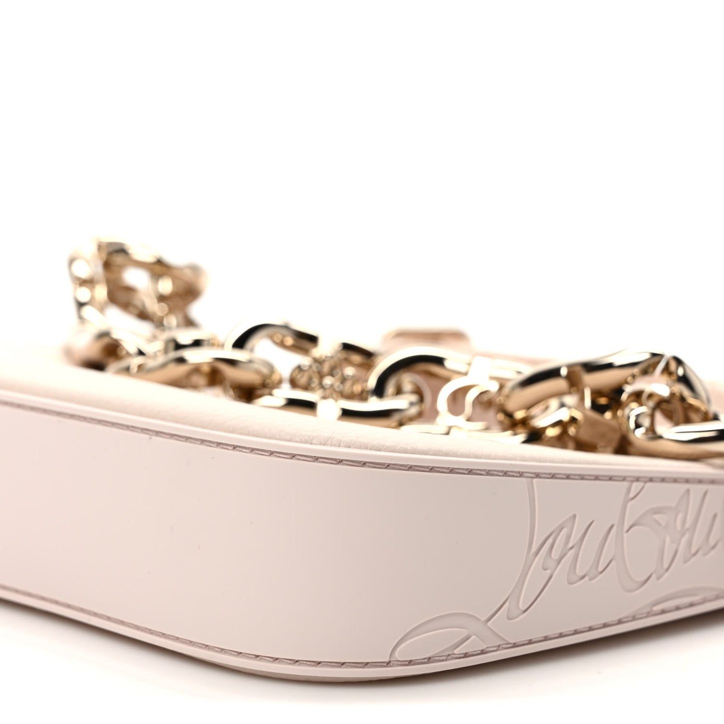 Empire Calfskin Loubila Mini Chain Shoulder Bag Leche