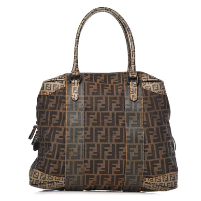 Fendi Zucca Zucchino Spalmati Large B Mix Tote Tobacco 1 of 15