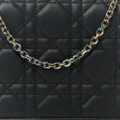 Christian Dior Lambskin Cannage Lady Dior Pouch Black 14 of 16