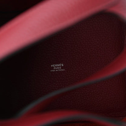 Hermes Taurillon Clemence Picotin Lock 18 PM Rouge Grenat 9 of 11