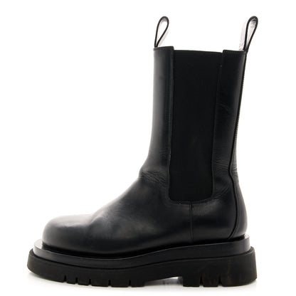 Bottega Veneta Calfskin The Lug Chelsea 55mm Boots 38 Black 1 of 9