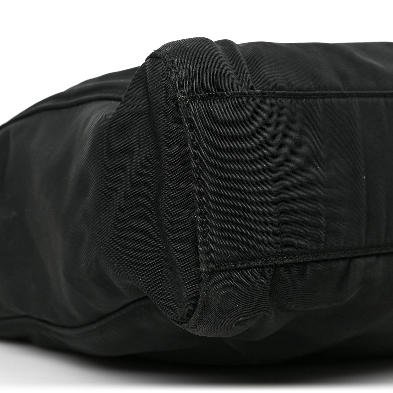 Prada Tessuto Nylon Chain Shoulder Bag Black 7 of 8