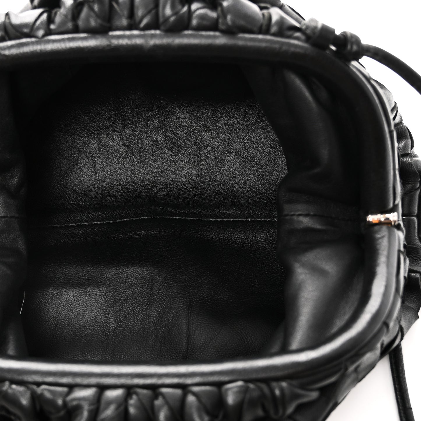 Nappa Intrecciato The Mini Pouch Black