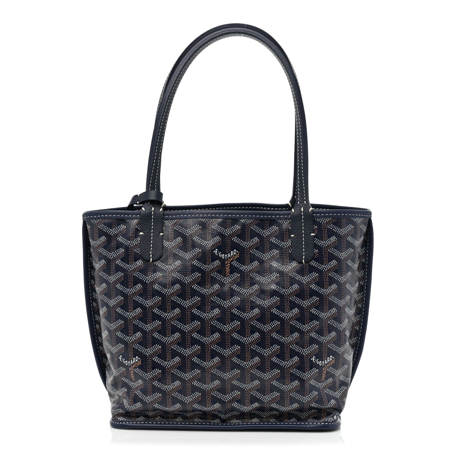 Goyard Goyardine Reversible Mini Anjou Navy 3 of 9