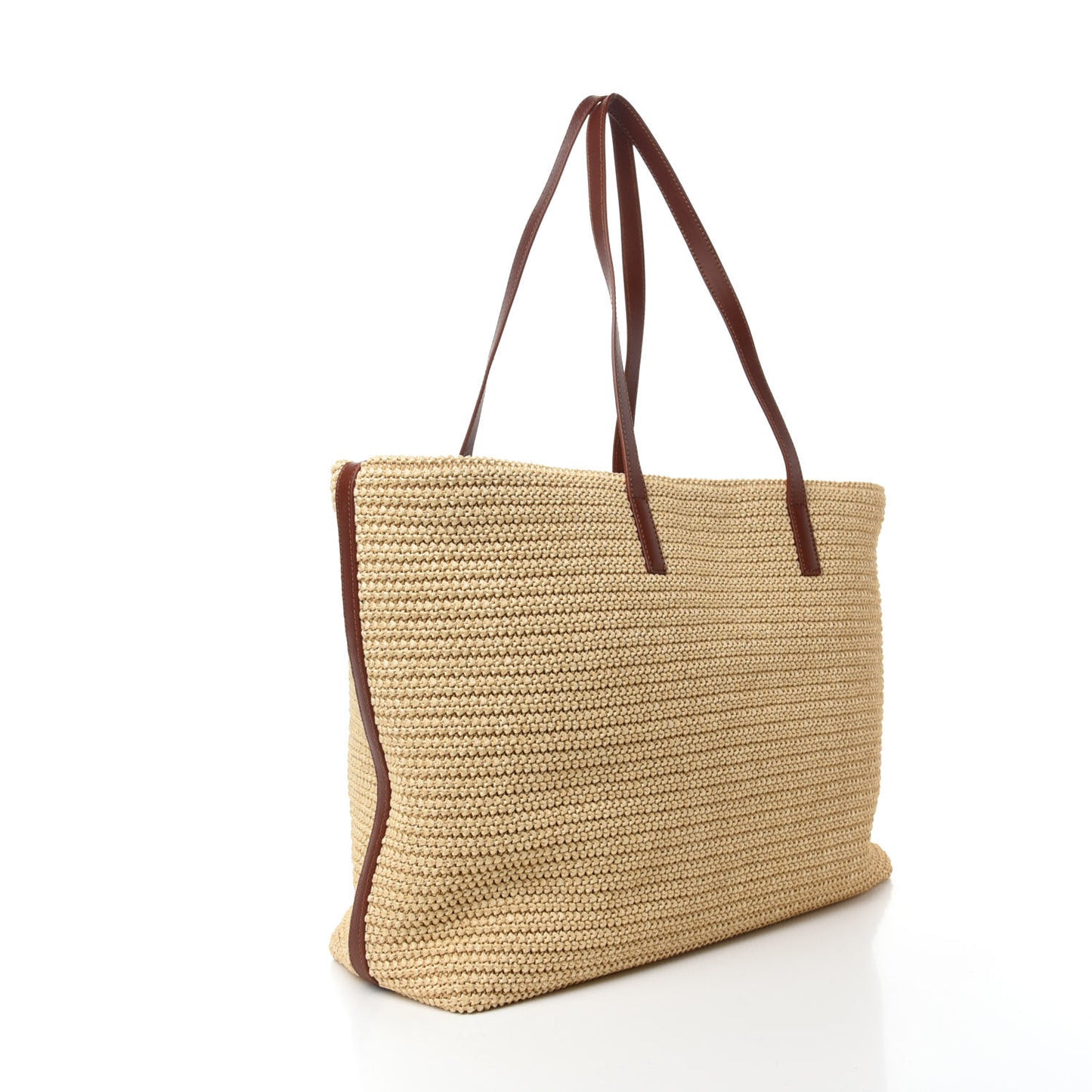 Raffia Tote Naturale Brown
