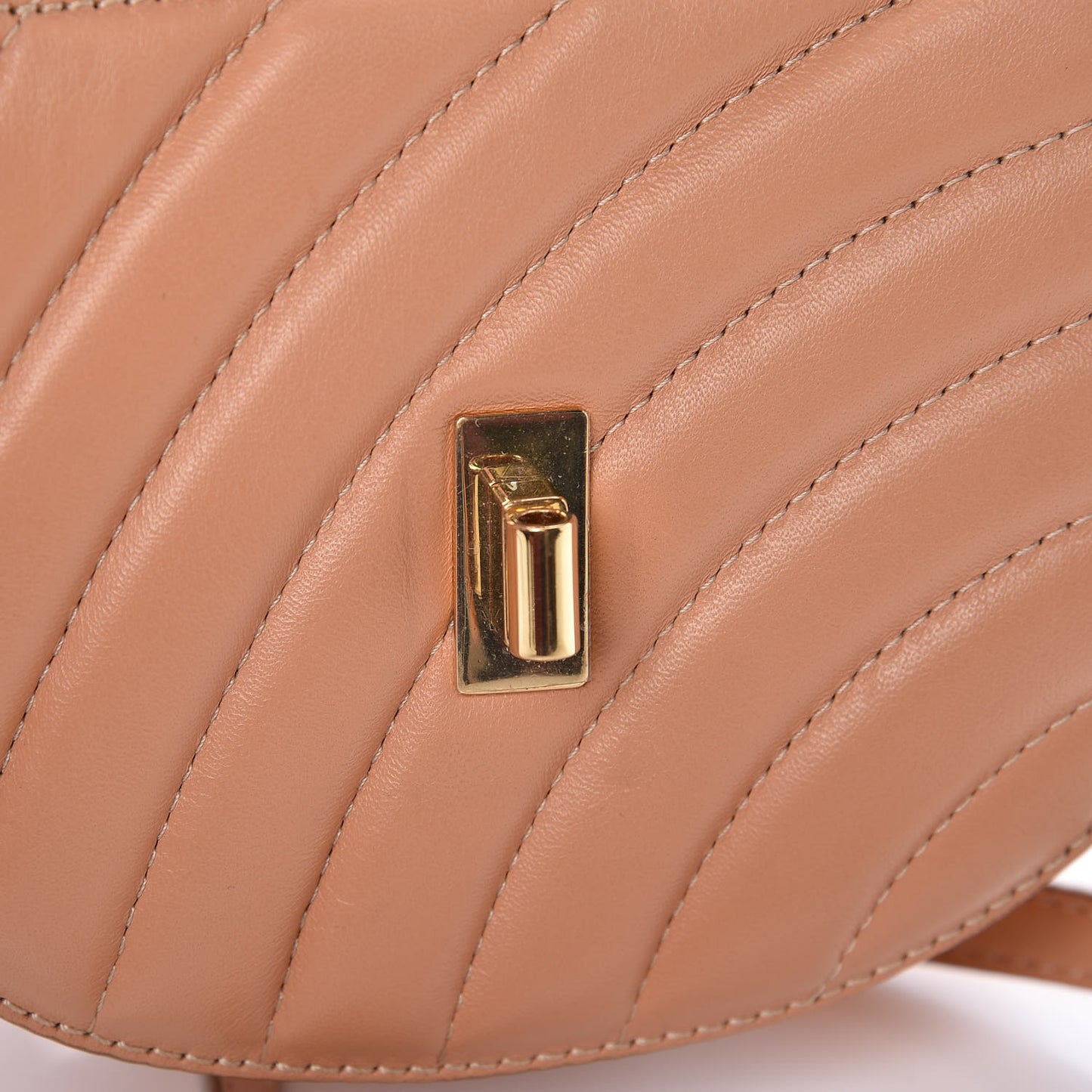 Calfskin Quilted Mini Drew Bijou Shoulder Bag Blushy Pink