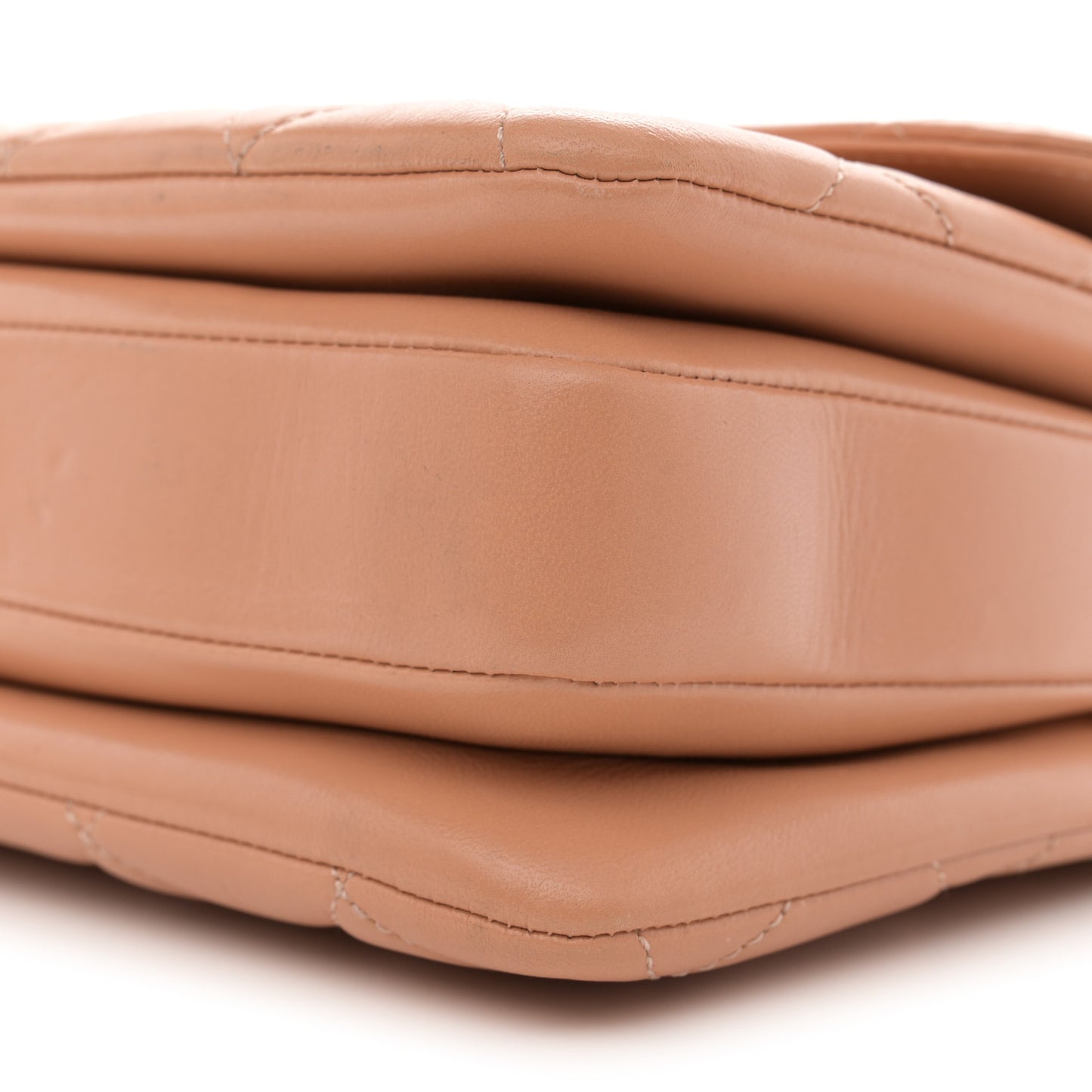 Lambskin Quilted Small Trendy CC Dual Handle Flap Bag Camel