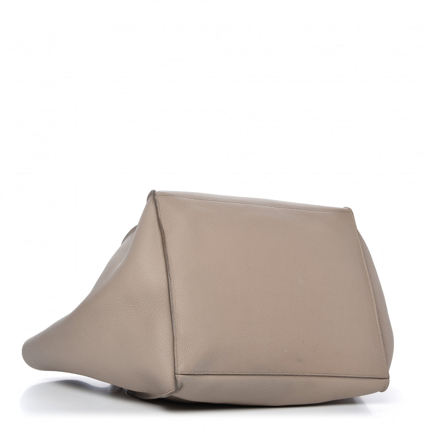 Supple Grained Calfskin Medium Big Bag Light Taupe