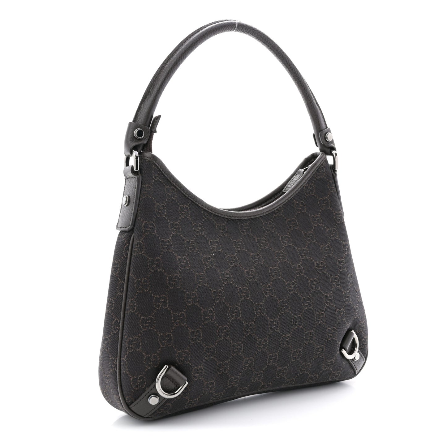 Denim Monogram Abbey D Ring Hobo Brown