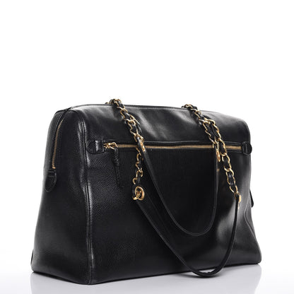 Chanel Caviar CC Bowler Black 3 of 11
