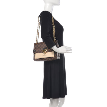 Louis Vuitton Damier Ebene Vavin PM Creme 2 of 9