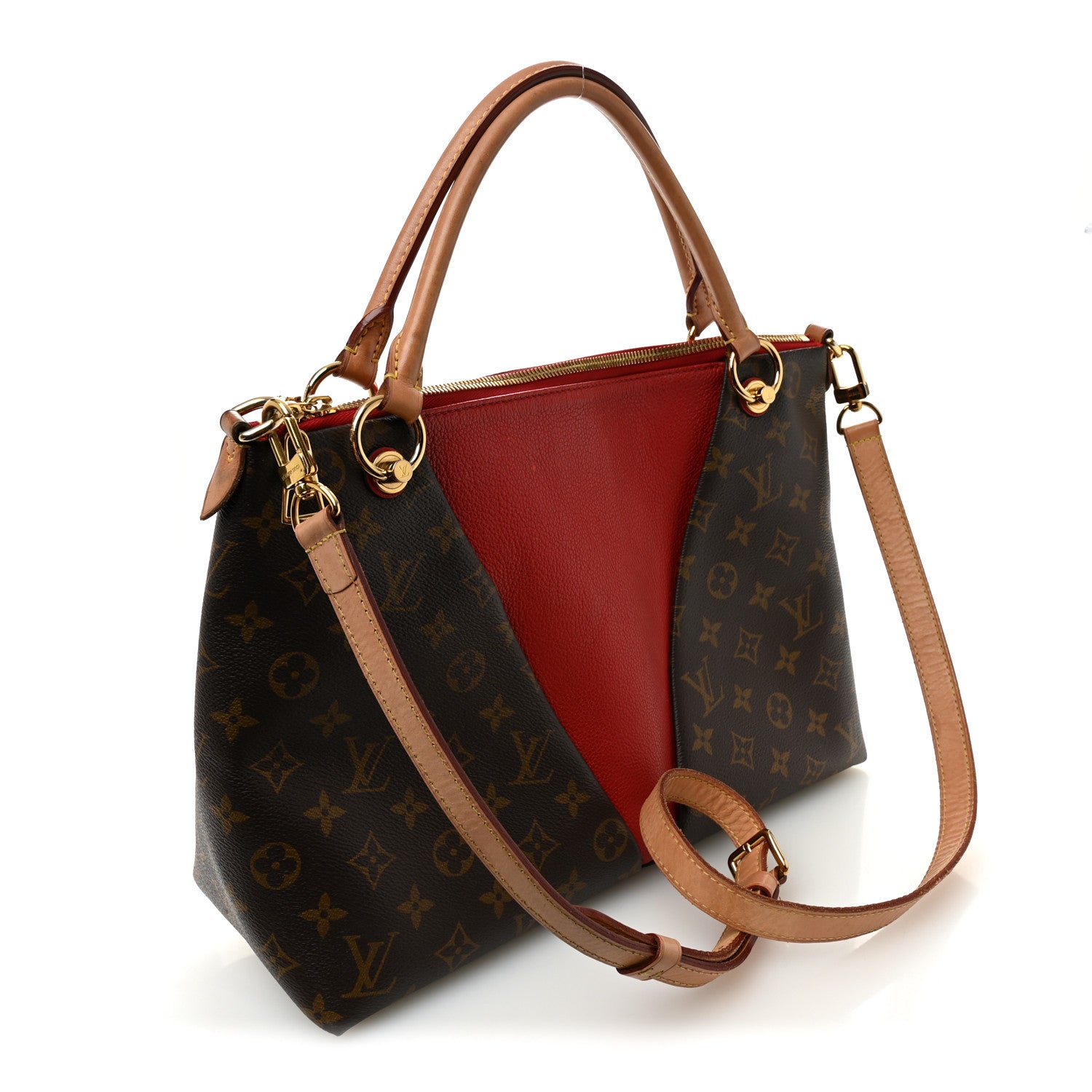 Louis Vuitton Monogram V Tote MM Cherry 3 of 9