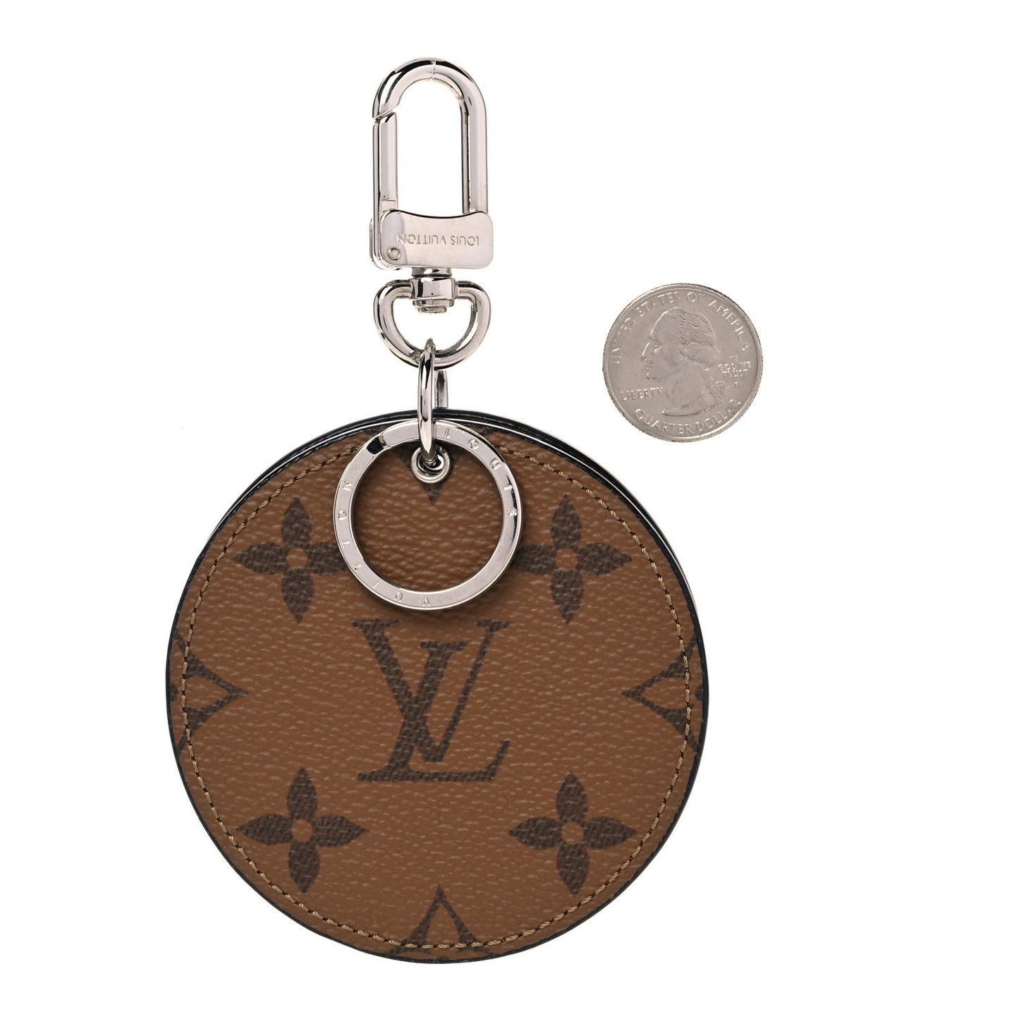 Reverse Monogram Kabuki Mask Bag Charm Key Holder