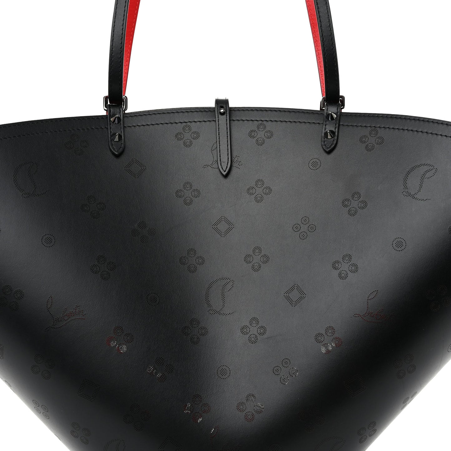 Calfskin Loubinthesky Loubifever Tote Black
