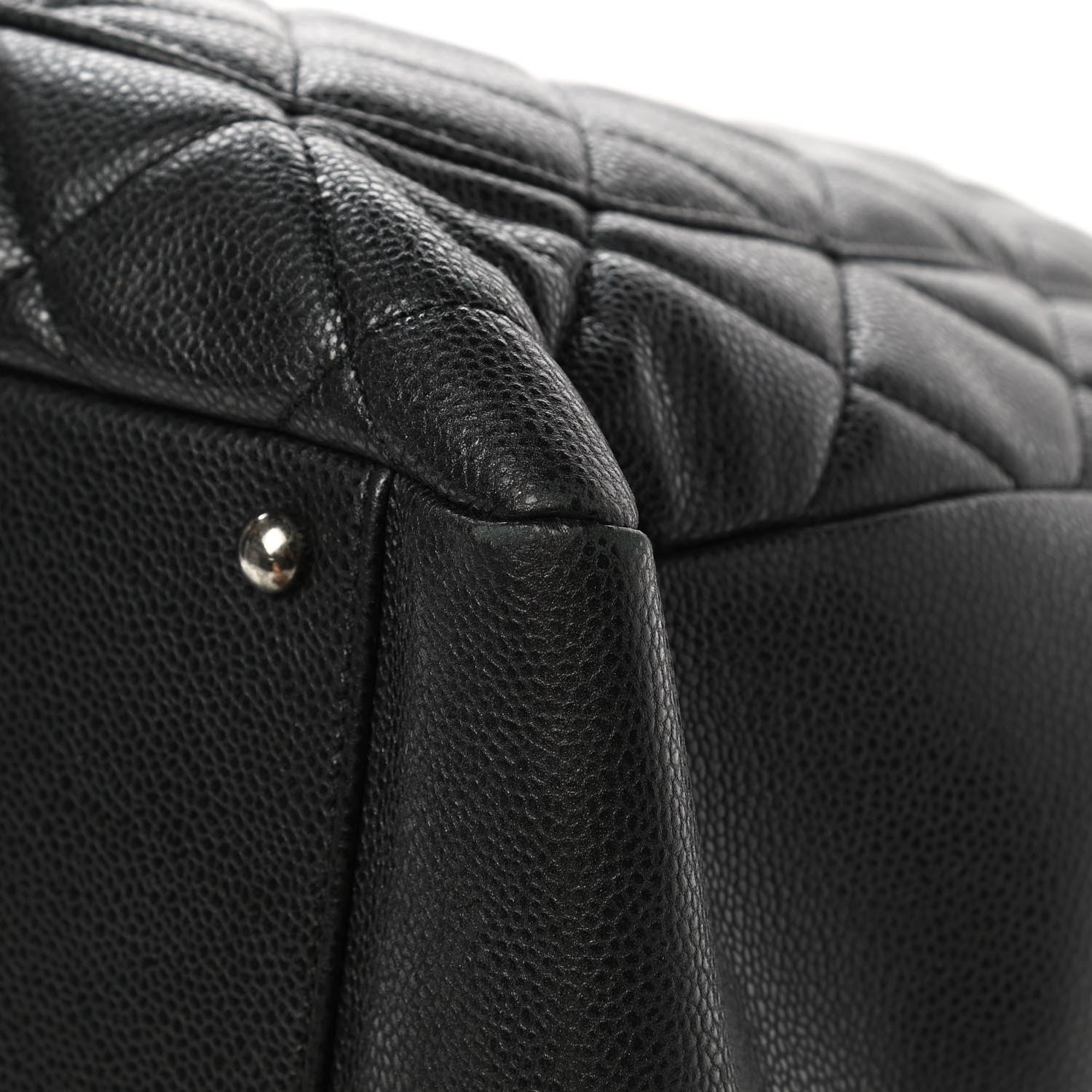Chanel Caviar Quilted XXL Grand Shopping Tote GST Dark Grey 12 of 17