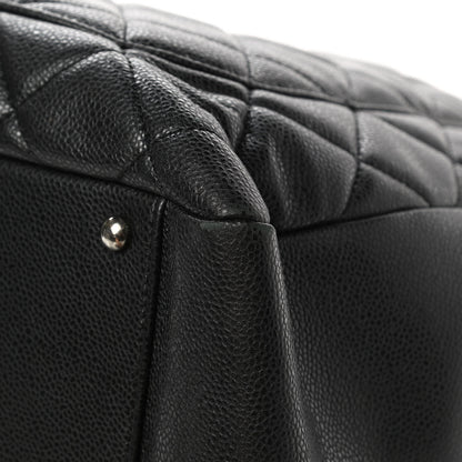 Chanel Caviar Quilted XXL Grand Shopping Tote GST Dark Grey 12 of 17