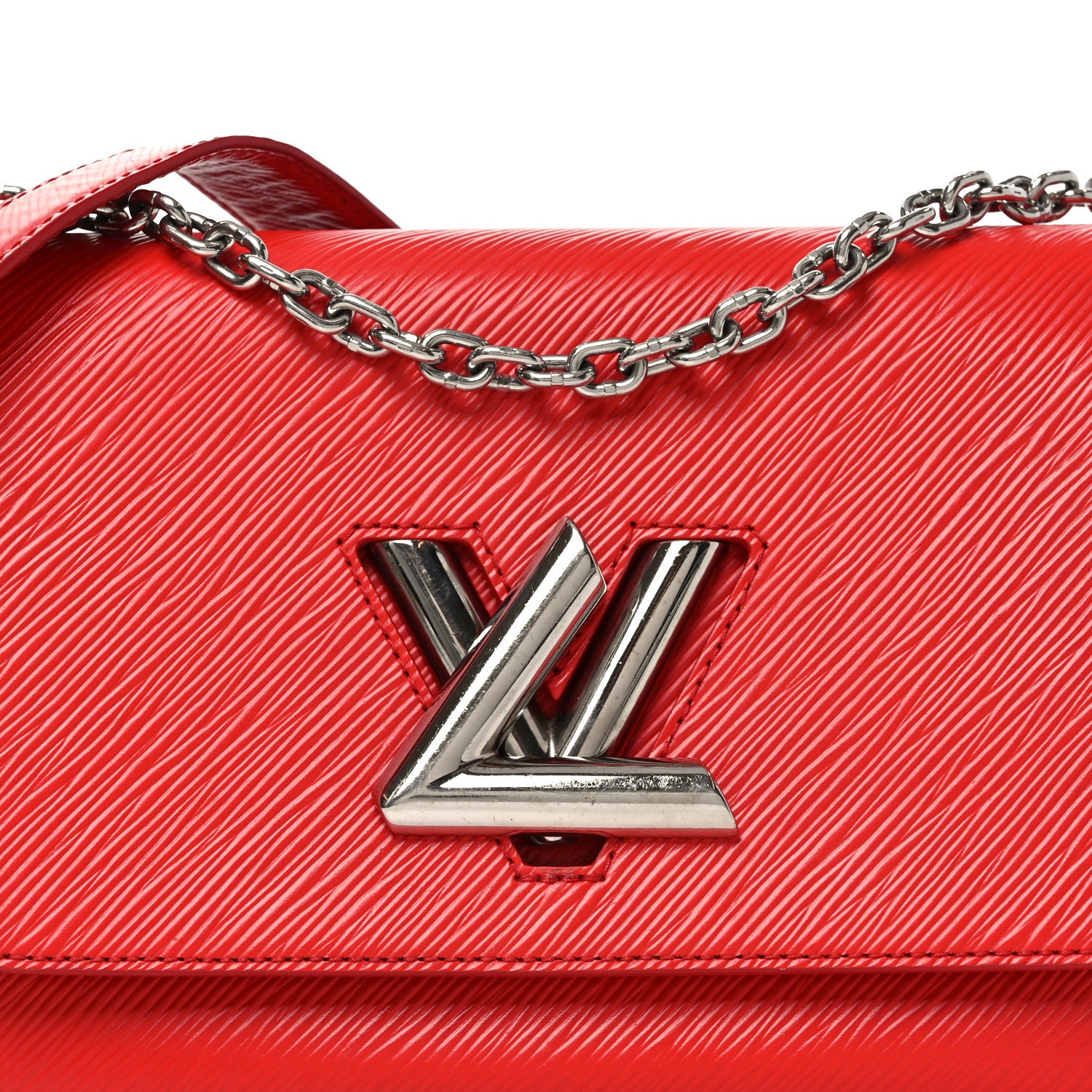 Louis Vuitton Epi Twist Shoulder Bag MM Coquelicot 7 of 9