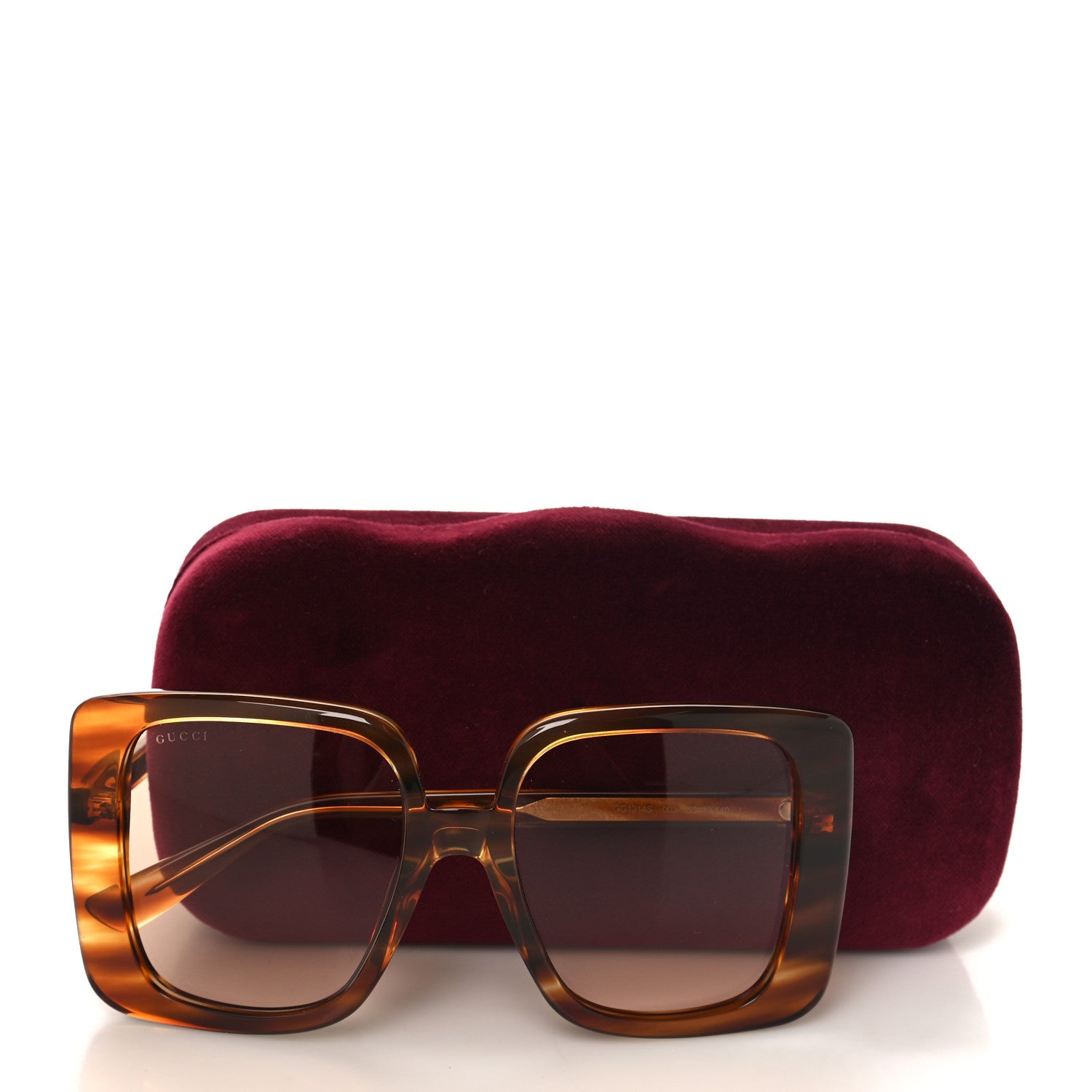Gucci Acetate Square Frame Sunglasses GG1314S Havana 8 of 8