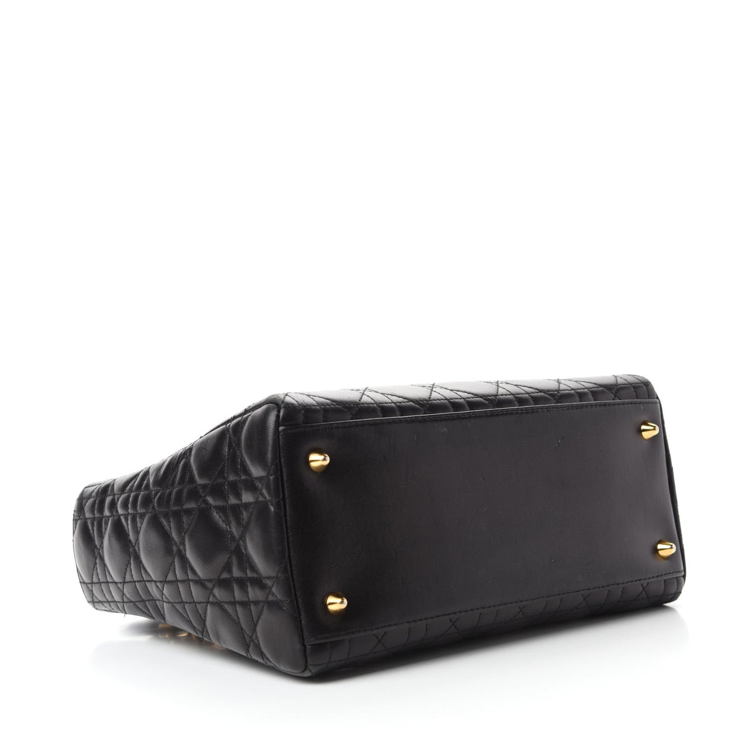 Lambskin Cannage Medium Lady Dior Black