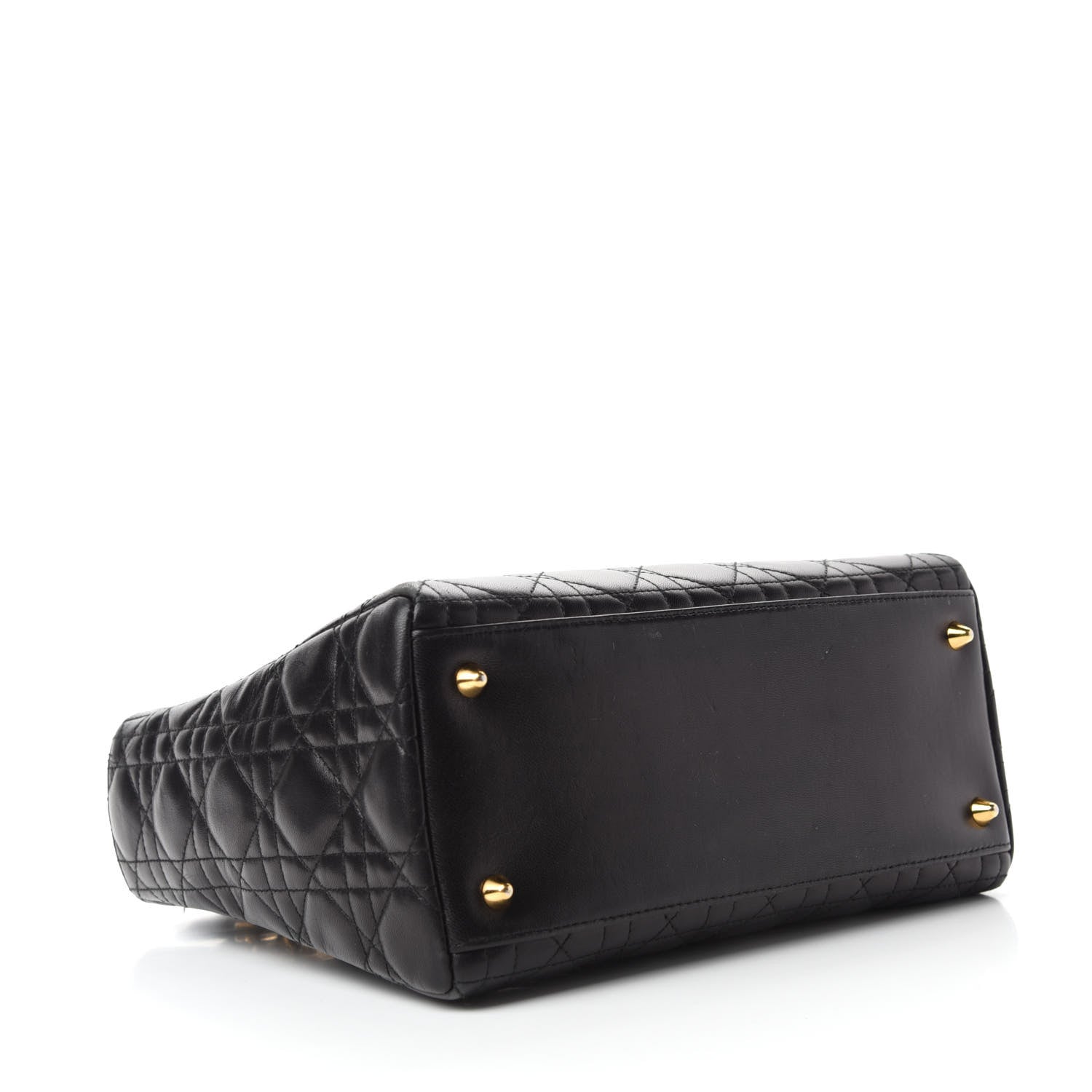 Christian Dior Lambskin Cannage Medium Lady Dior Black 5 of 11
