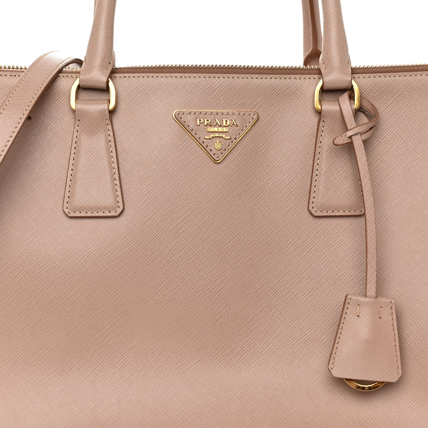 Prada Saffiano Medium Galleria Double Zip Tote Cammeo 7 of 9