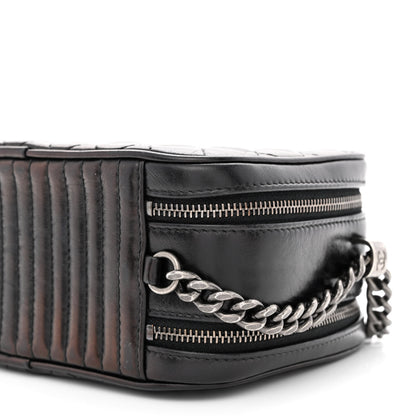 Chanel Glazed Calfskin Small Coco Boy Camera Case Black 11 of 12