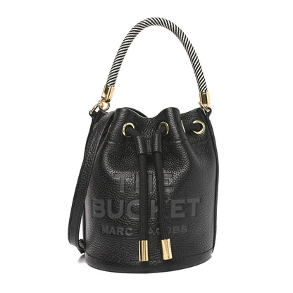 Marc Jacobs Grained Calfskin Mini The Bucket Bag Black 1 of 11