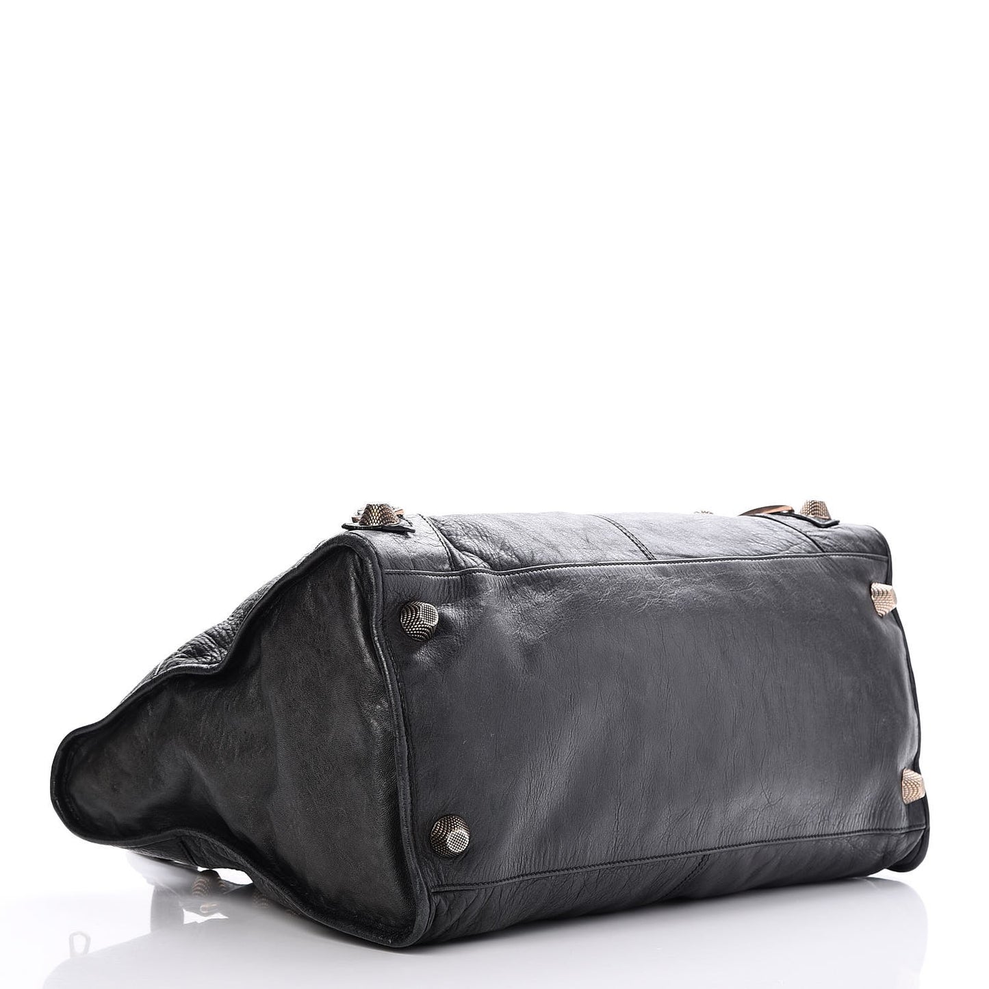 Agneau Giant 21 Rose Gold Hardware Work Black