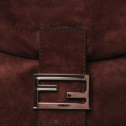 Fendi Suede Baguette Shoulder Bag Brown 7 of 10
