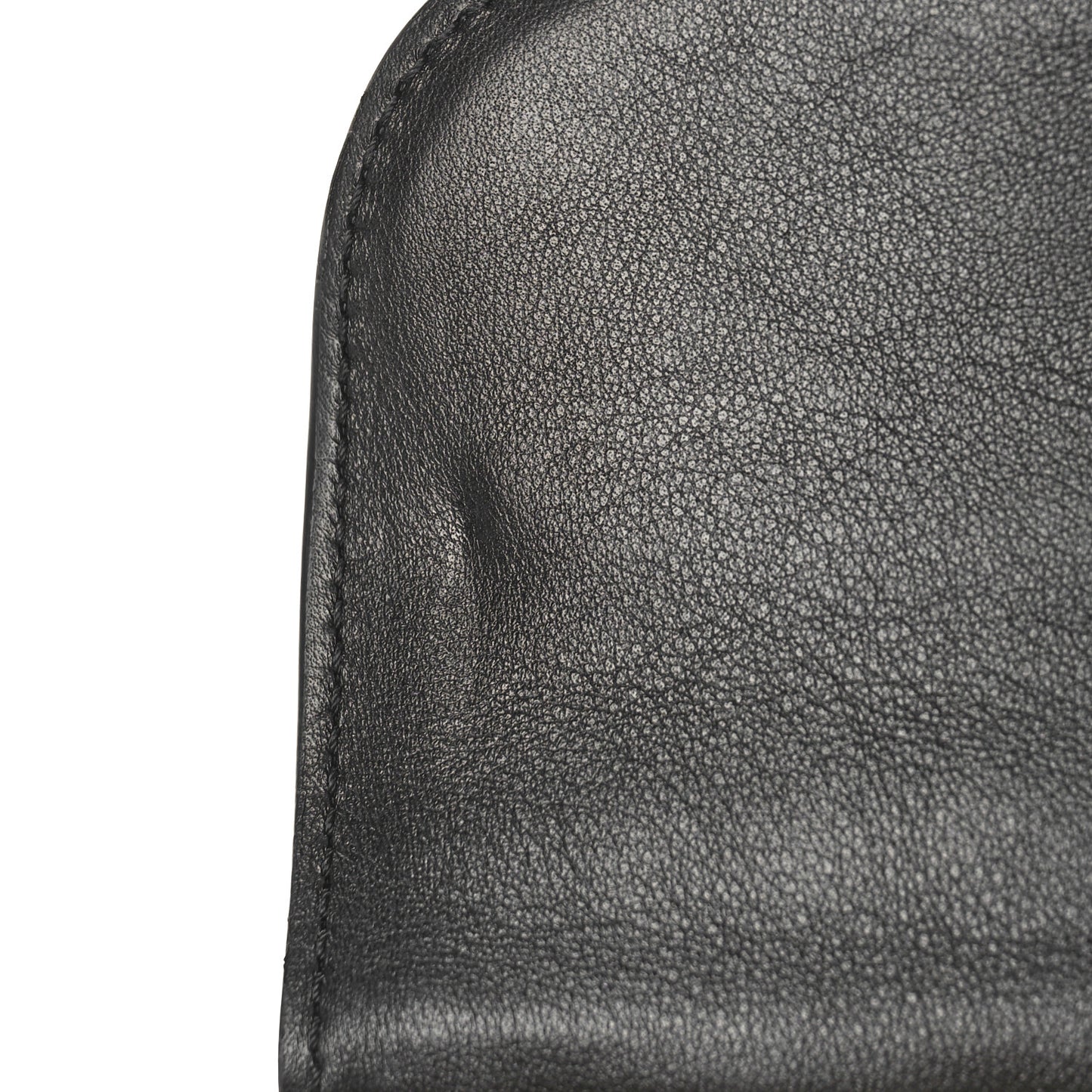 Grained Rodeo Calfskin Quilted Mini Brillant Satchel Black